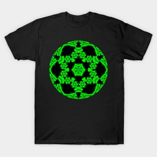 Green and Black Kaleidoscope T-Shirt